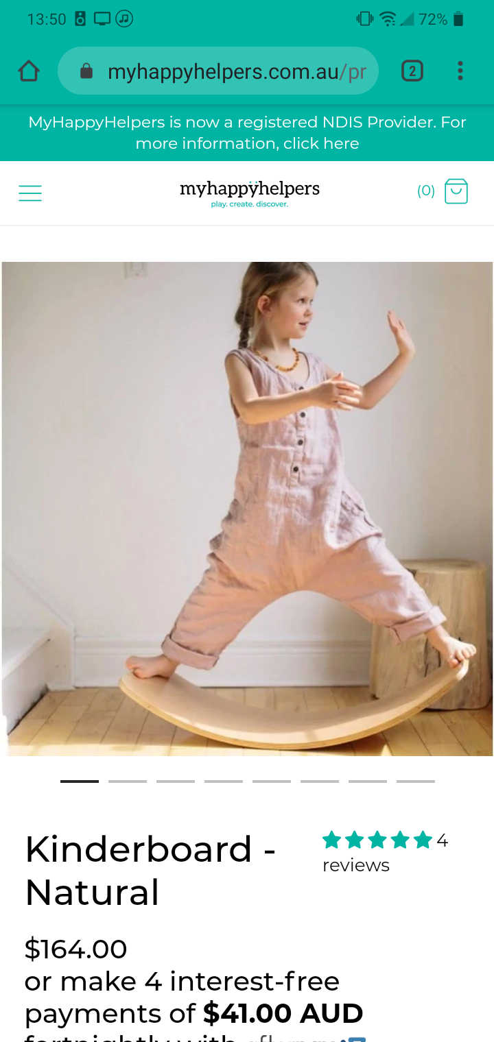 Wooden balance board