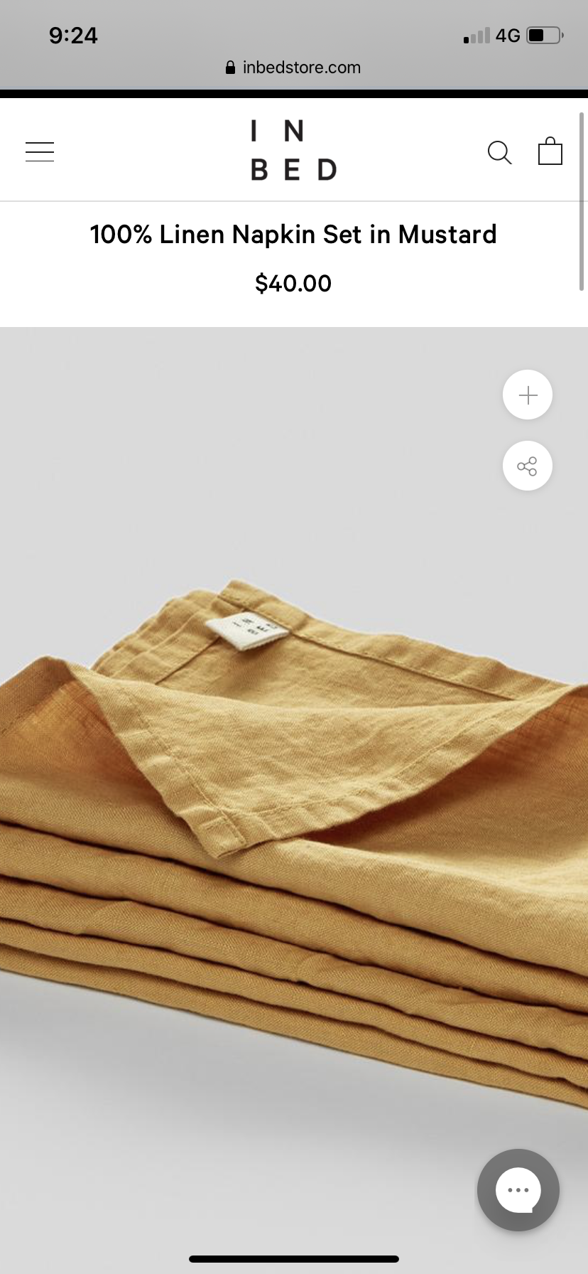 Sustainable linen napkins