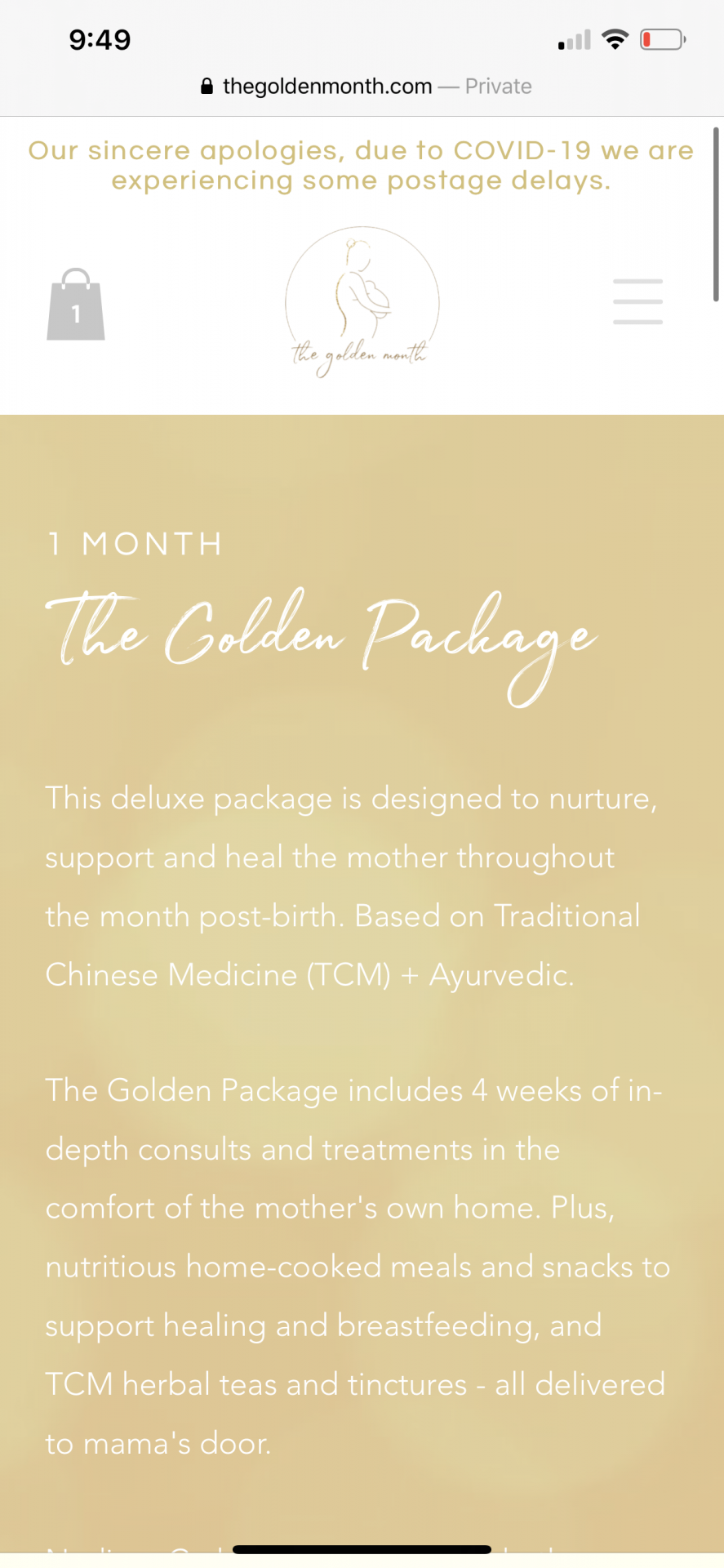 Golden package