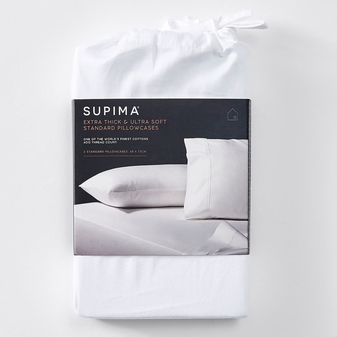 2 Pack Pillowcases - White