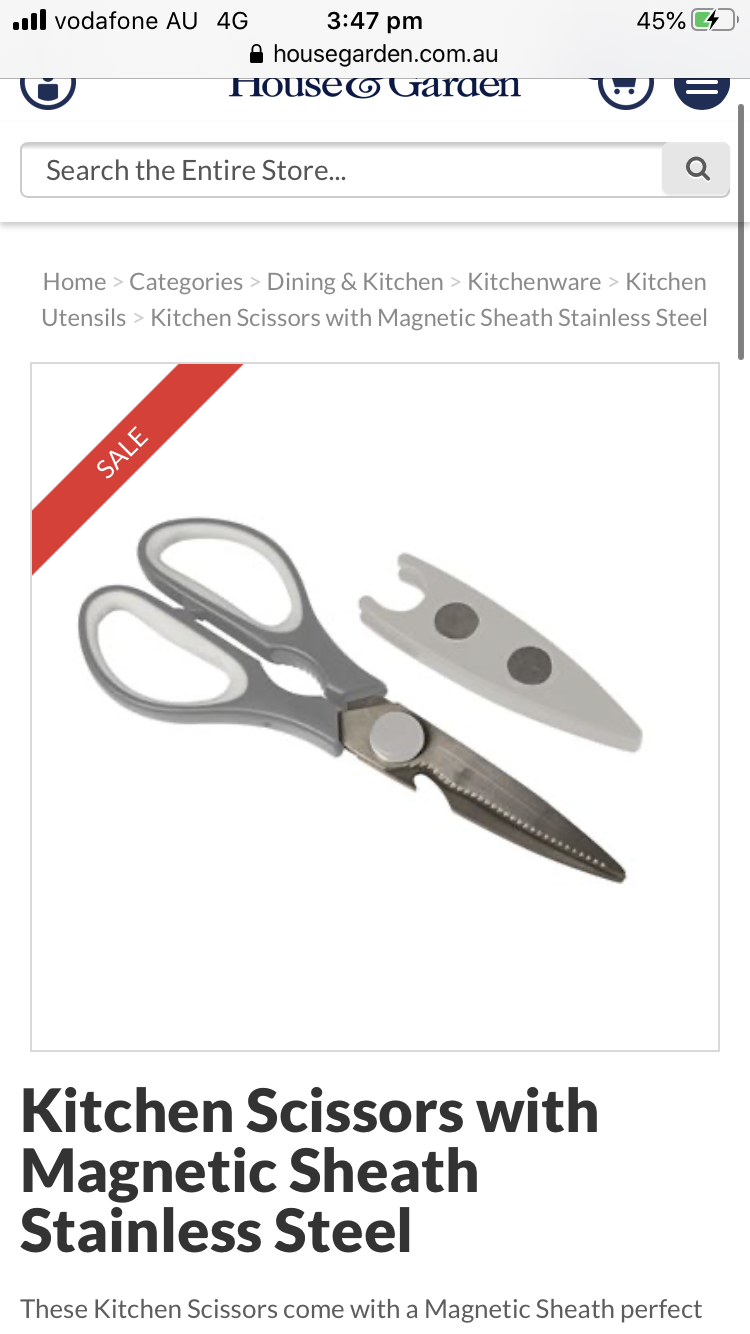 Quality kitchen scissors and can opener