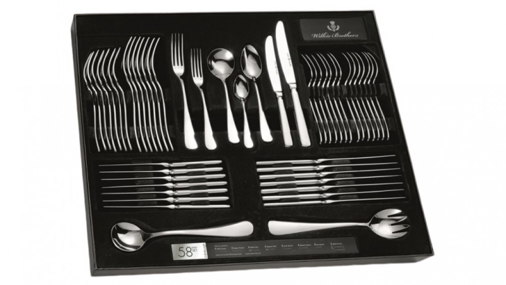 Wilkie Brothers Edinburgh 58-Piece Cutlery Set