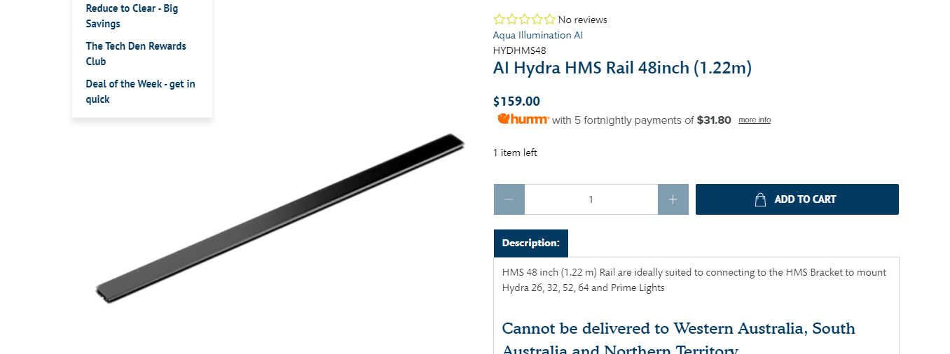 AI Hydra HMS Rail 48inch (1.22m)