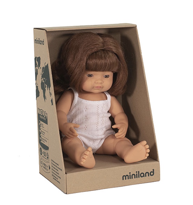 Miniland doll - 38cm, Red Head Girl