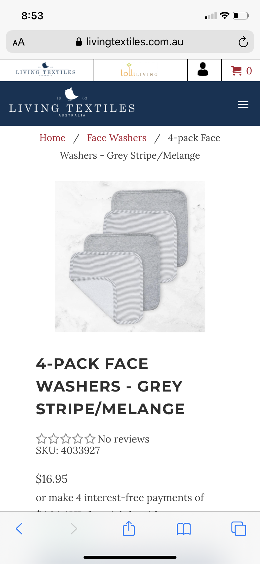 Face washer/ terry towels/ burp cloths