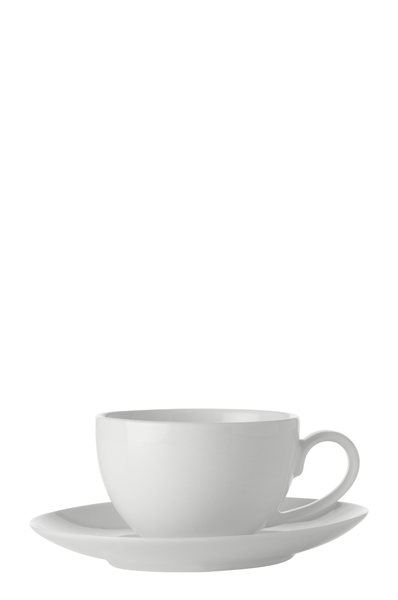 Maxwell & Williams White Basics Coupe Demi Cup And Saucer 100ml (0) NOW: $3.21 REG: $4.95