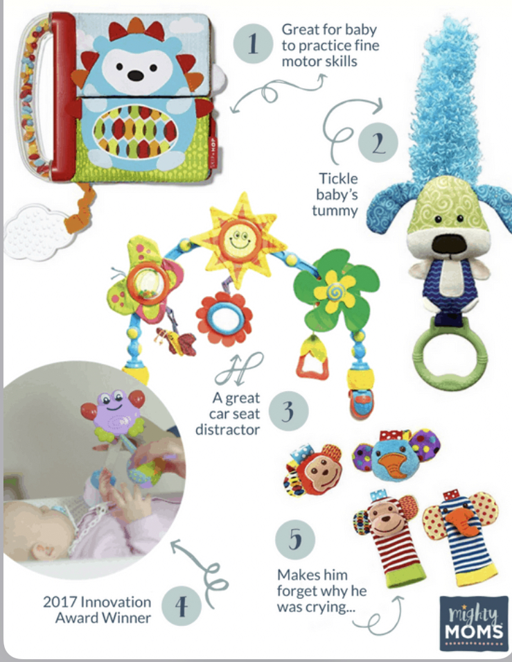 Baby rattles and toys
