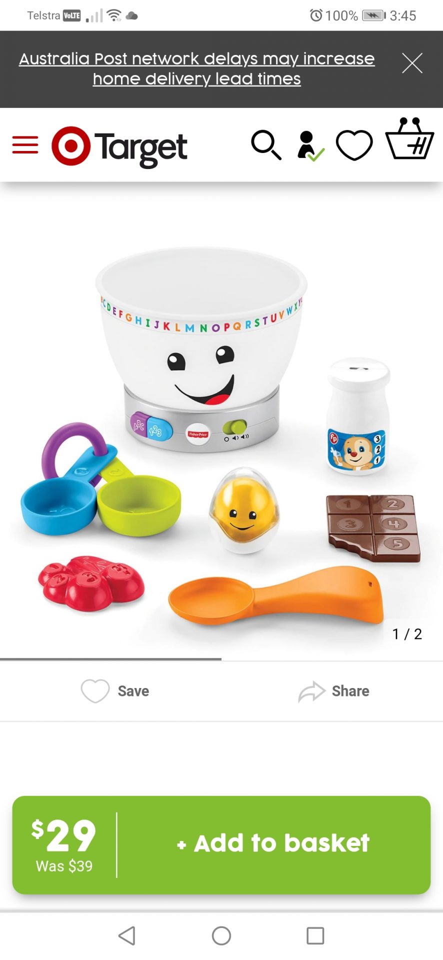 Fisher Price Laugh and learn magical food bowl