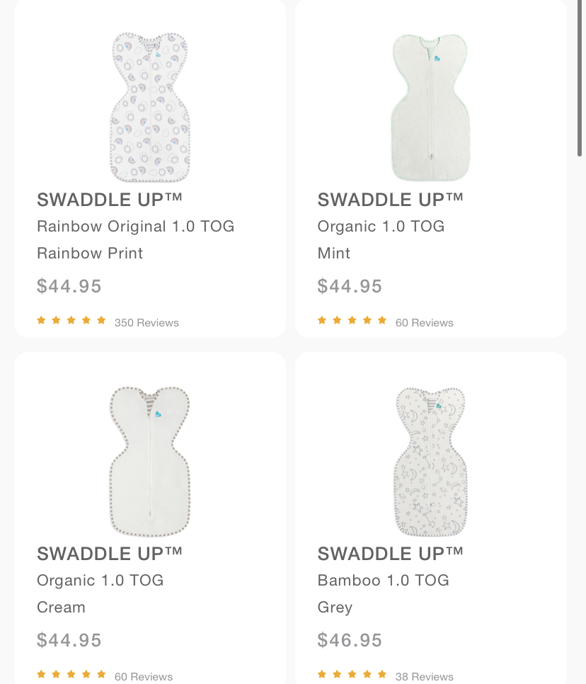 Love to dream Swaddles