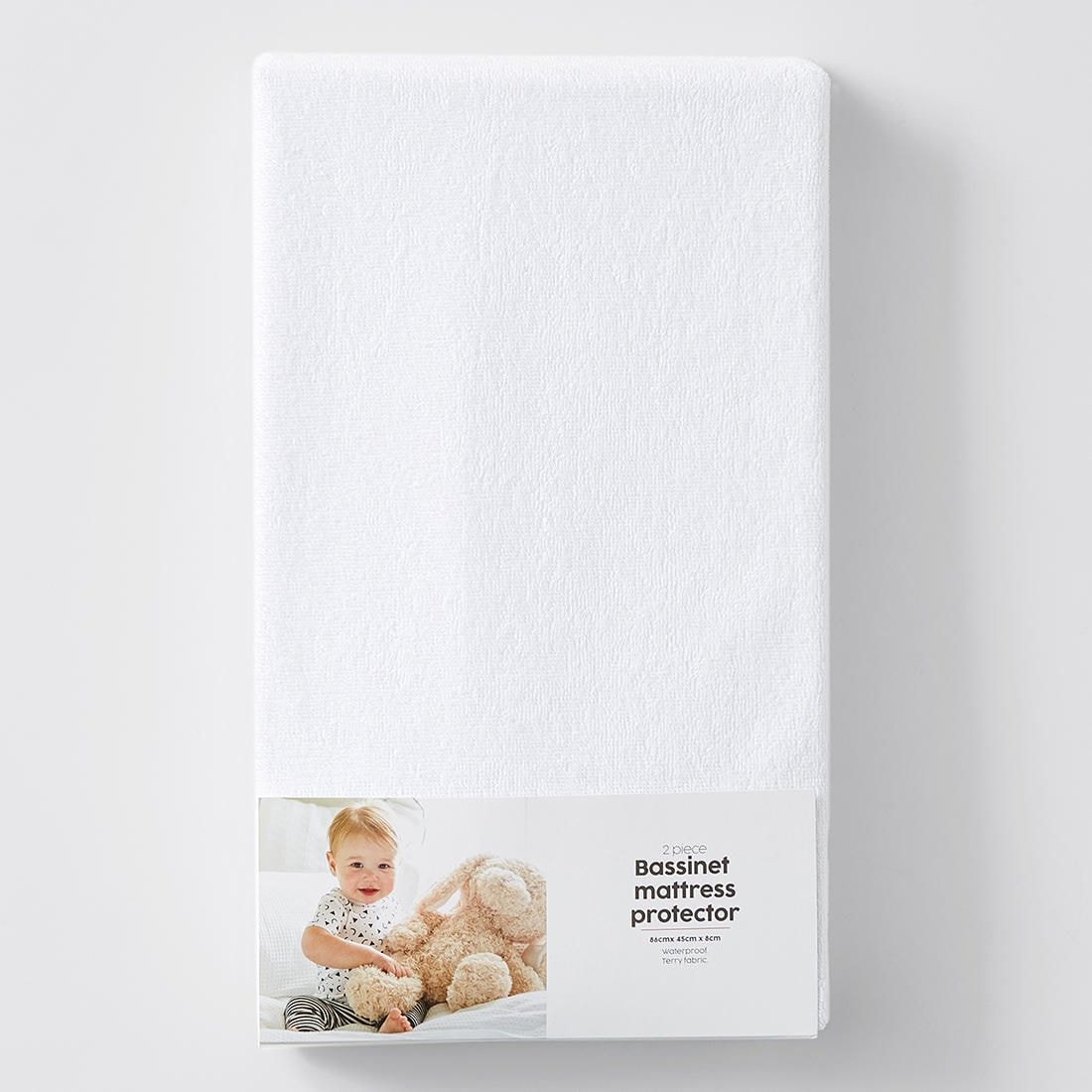 2 Piece Waterproof Bassinet Mattress Protector