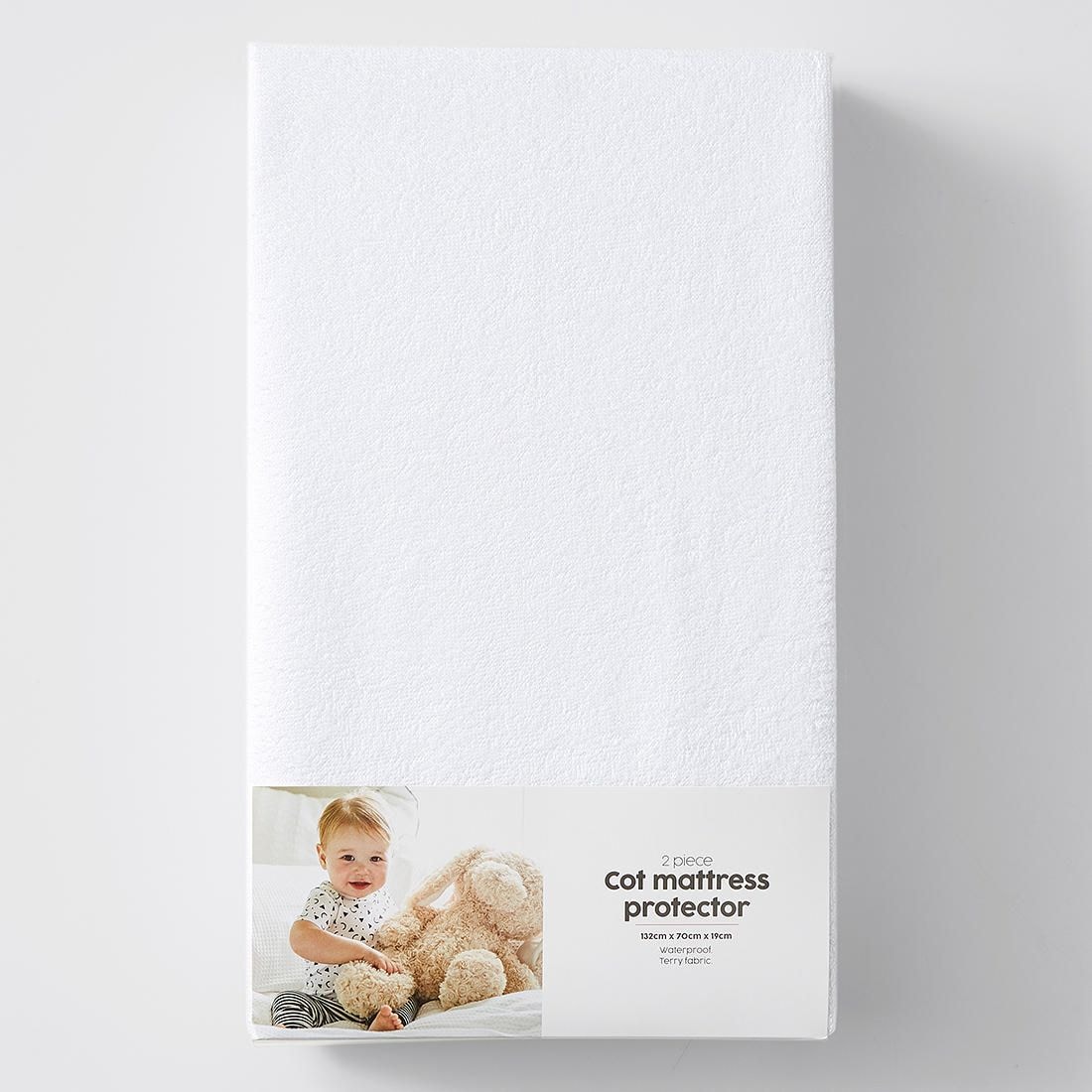 2 Piece Waterproof Cot Mattress Protector