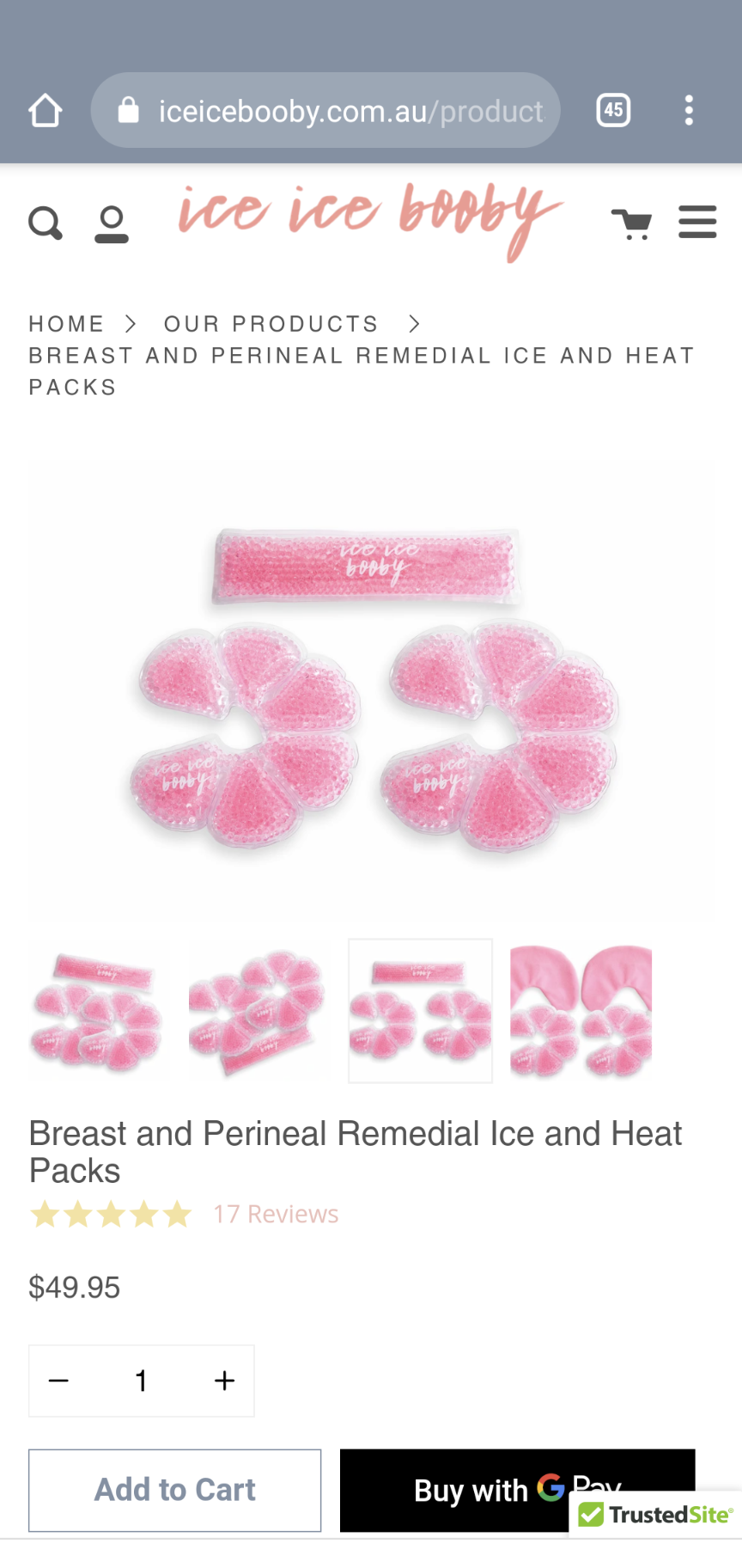 Breast and Perineal Remedial Ice and Heat Packs