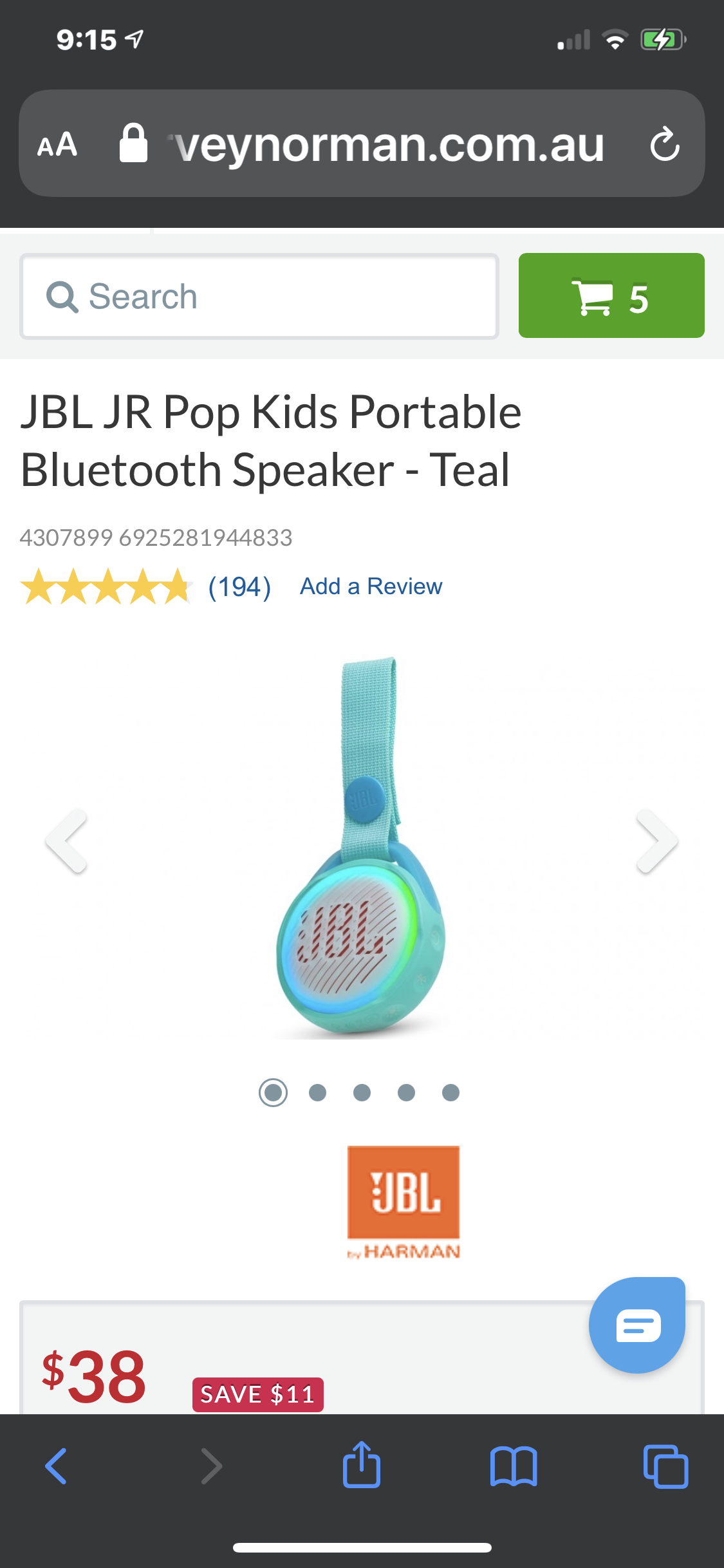 JBL portable speaker