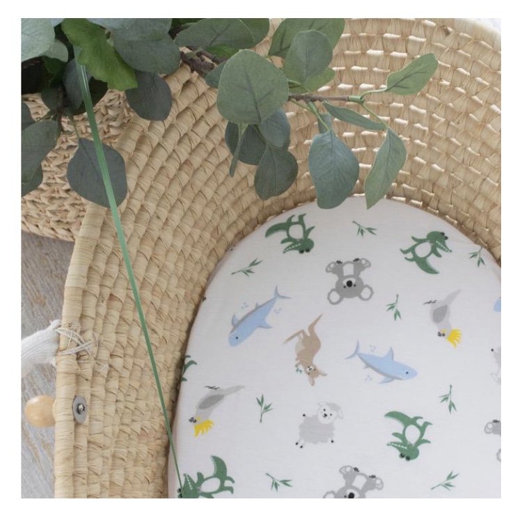 2 Fitted Bassinet Sheets