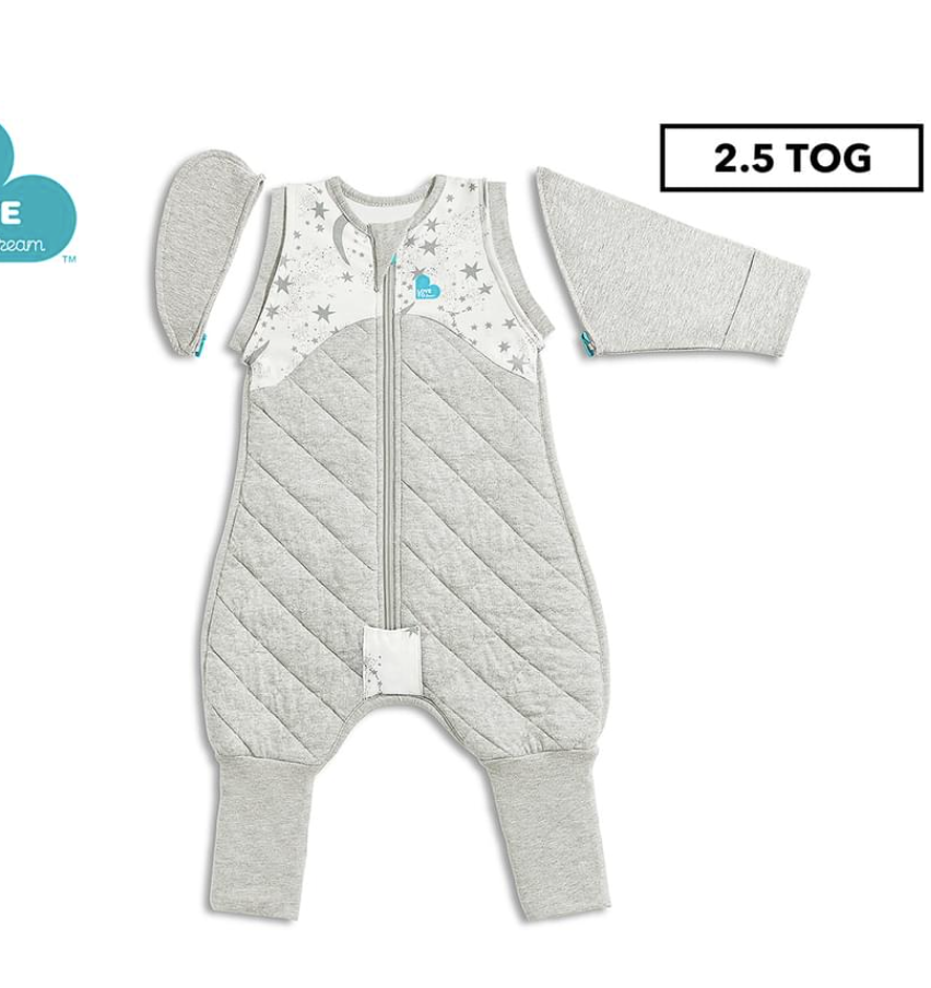 Love To Dream Swaddle Up Transition Warm 2.5 Tog Sleep Suit - White