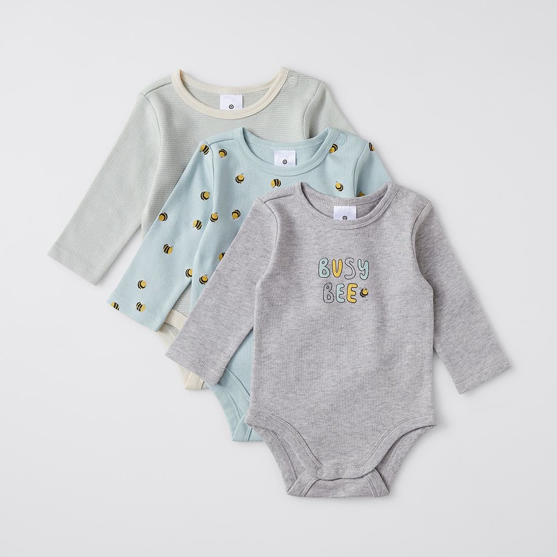 3 Pack Winter Bodysuits