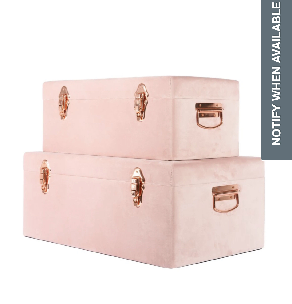 Velvet storage boxes