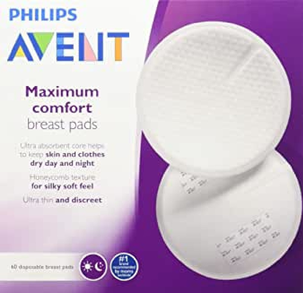 Avent Breast Pads - Disposable - Day or Night - 60 Pack
