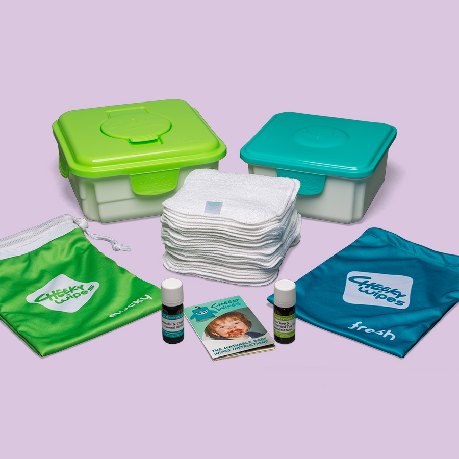 Cheeky Wipes – Cloth wipes All-In-One kit