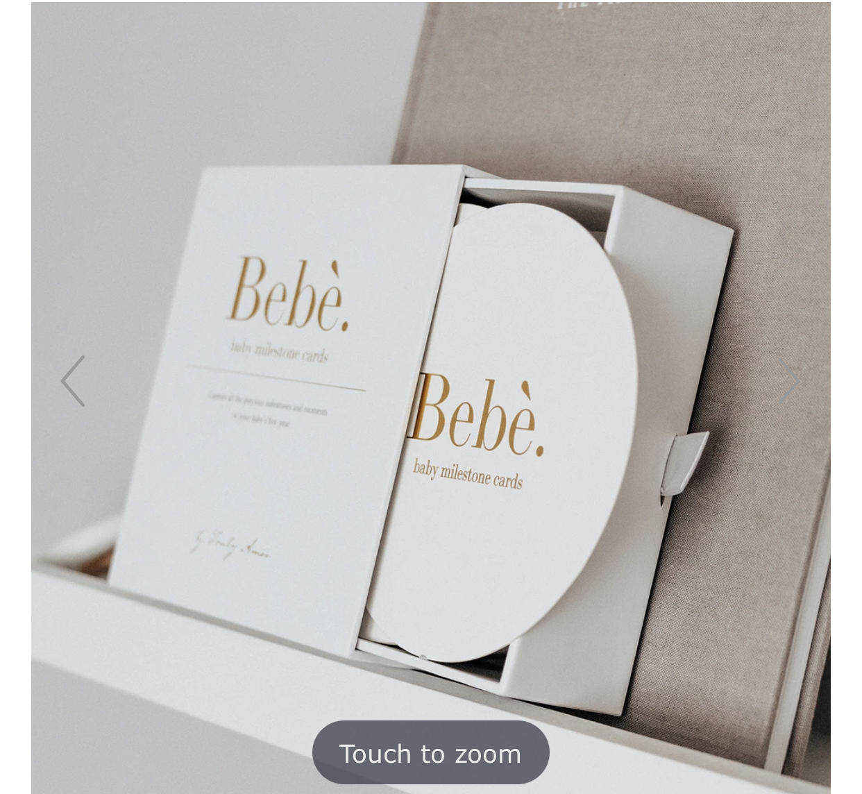 Bebe milestone cards
