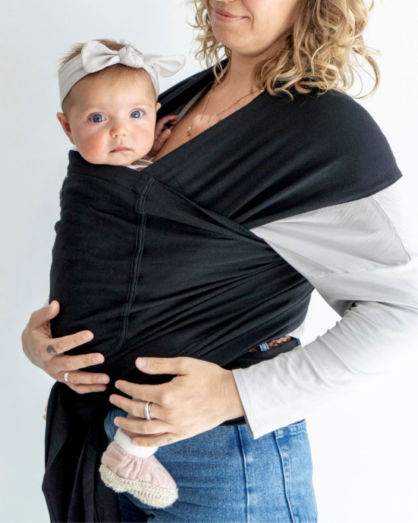 hug-a-bub® Pocket Wrap 100% organic cotton – Black