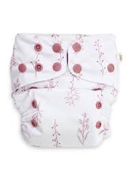 Econaps Cloth Nappy Rosewood Botanical Pattern