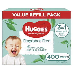 huggies fragrance free wipes