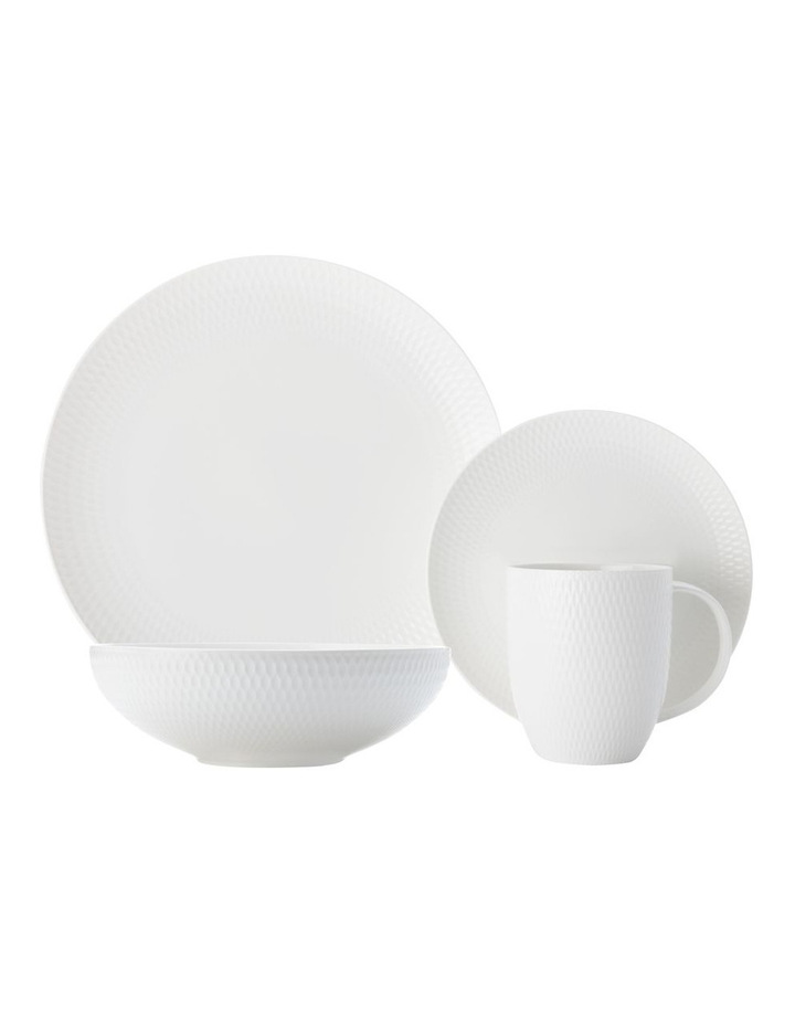 Maxwell & Williams White Basics Diamonds 16 Piece Dinner Set