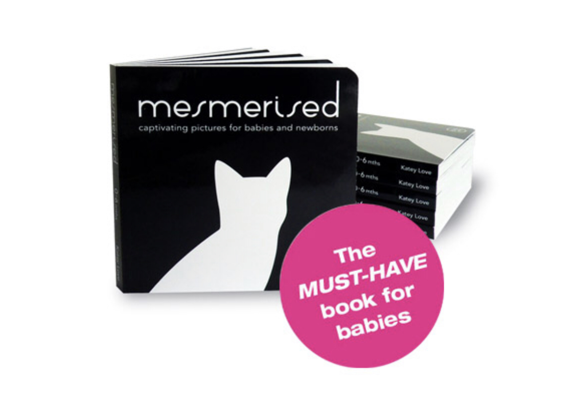 Mesmerised Black and White Baby Board Book