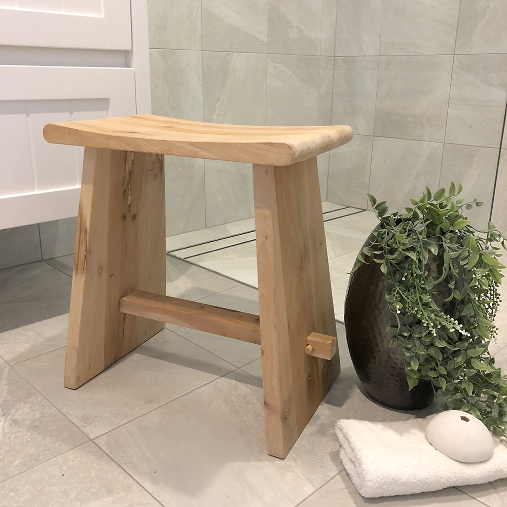 Humble Home Teak Bathroom stool