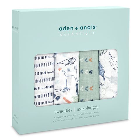 Aden Dinotime Swaddle Pack 4