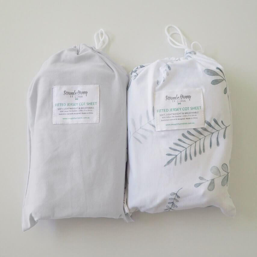 Stone & Wild Fern 2 Pack I Fitted Cot Sheet