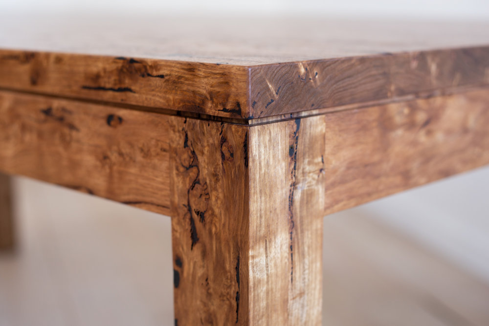 Custom reclaimed wood furniture piece