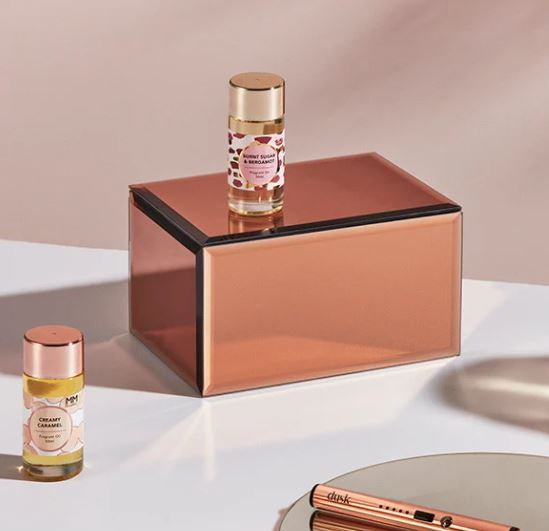 Dusk - Rose Gold Fragrant Oil Box