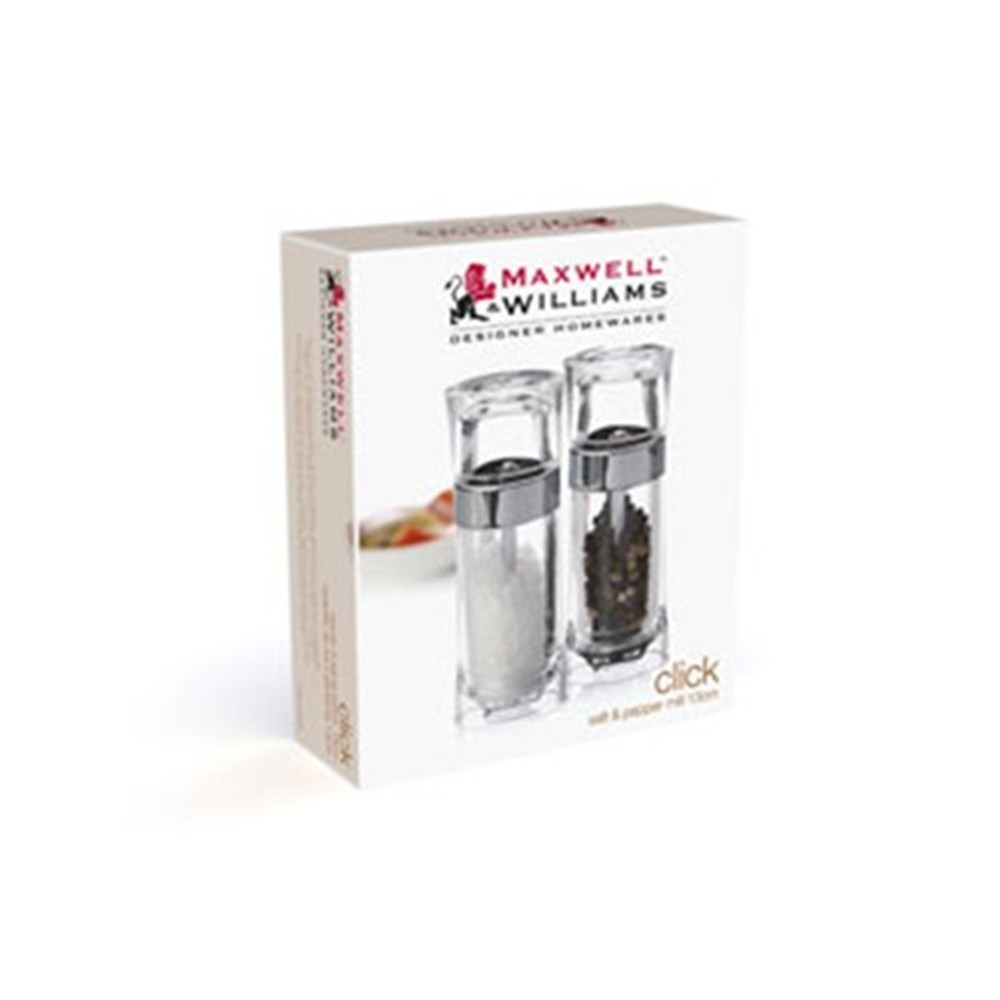 Maxwell & Williams Click Acrylic Salt & Pepper Mill Set