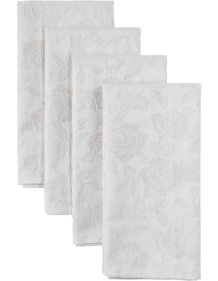 Heritage Rose Jacquard Napkin Set
