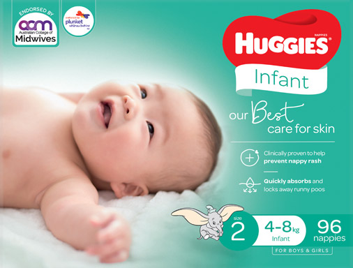 huggies infant nappies