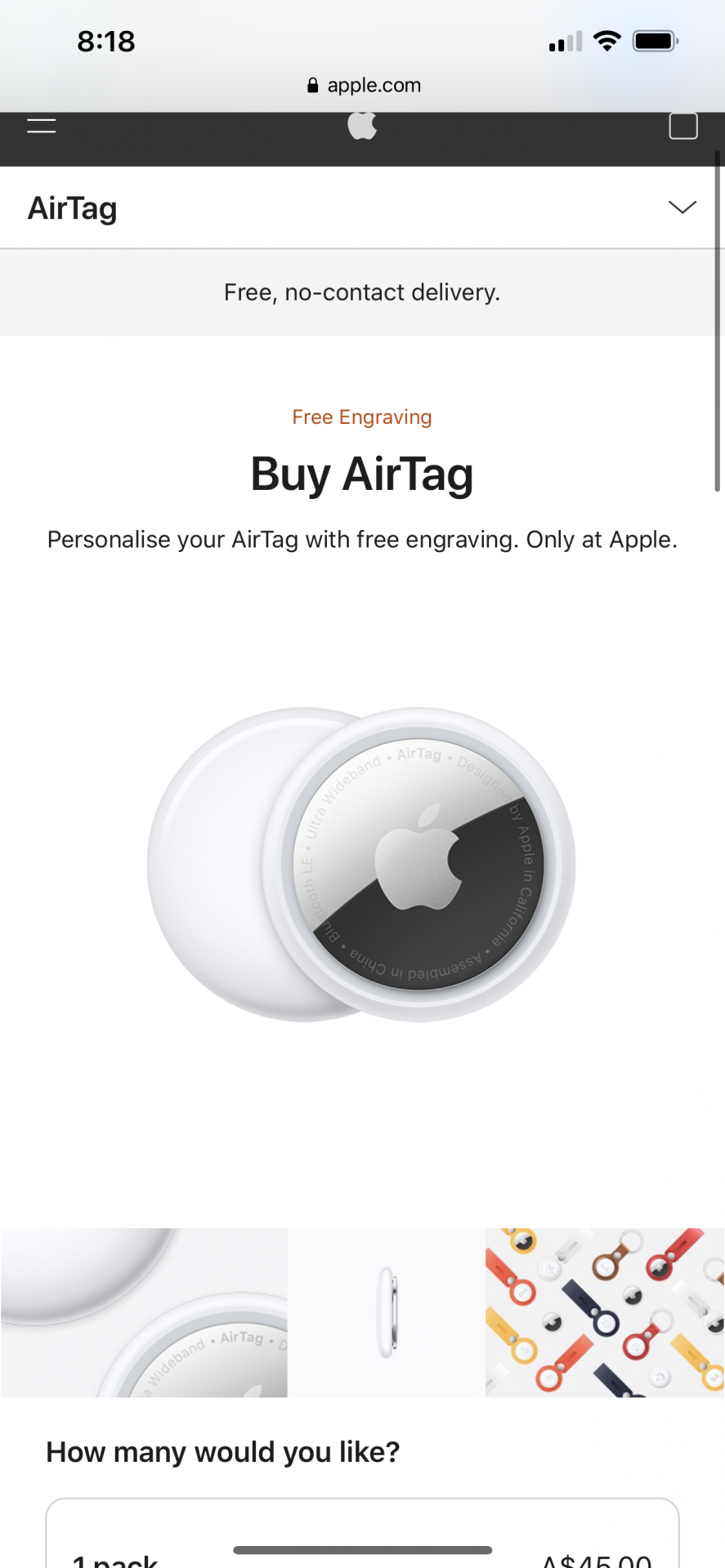 Apple air tag 4 pack