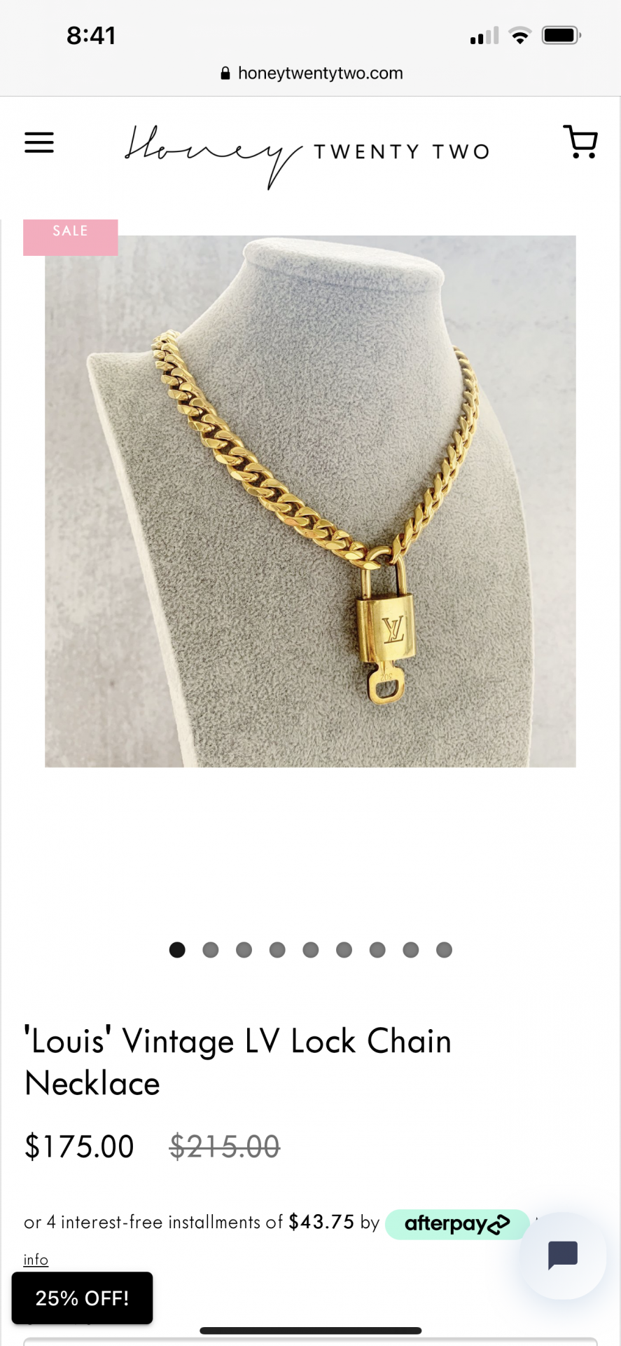 Thick Cuban chain matte gold with key lv lovk