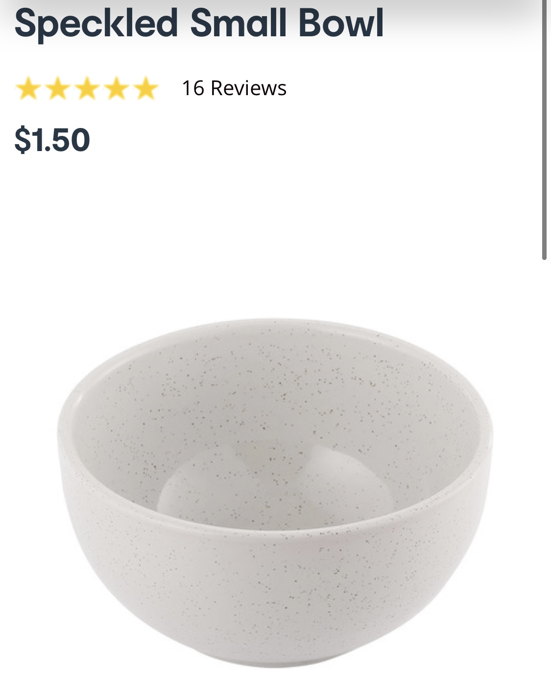 Speckled small bowl