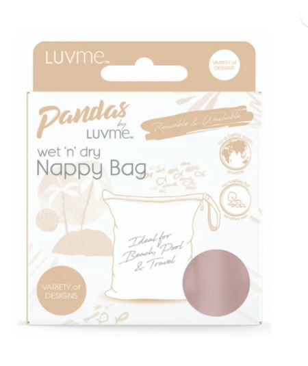 andas by Luvme ECO Reusable Wet Dry Bags - DARK BLUSH