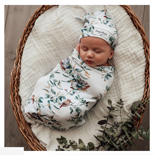 Snuggle Swaddle and Beanie Set