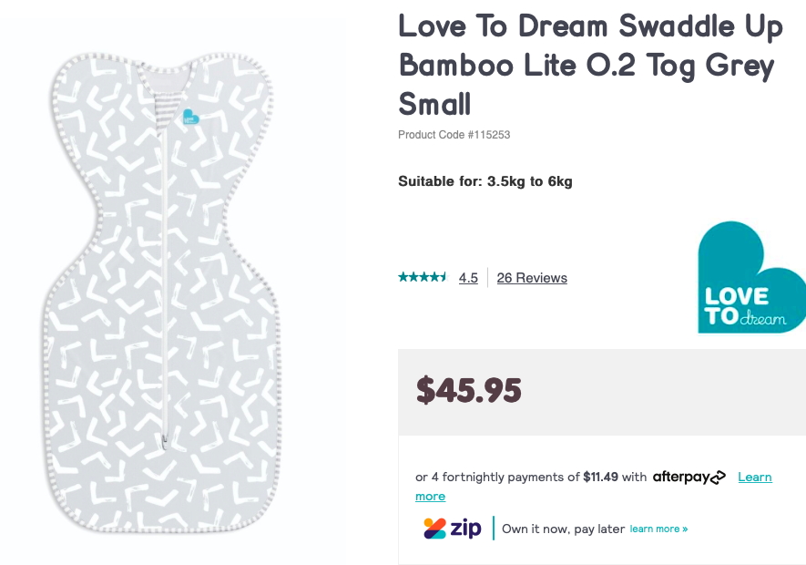 love to dream swaddle