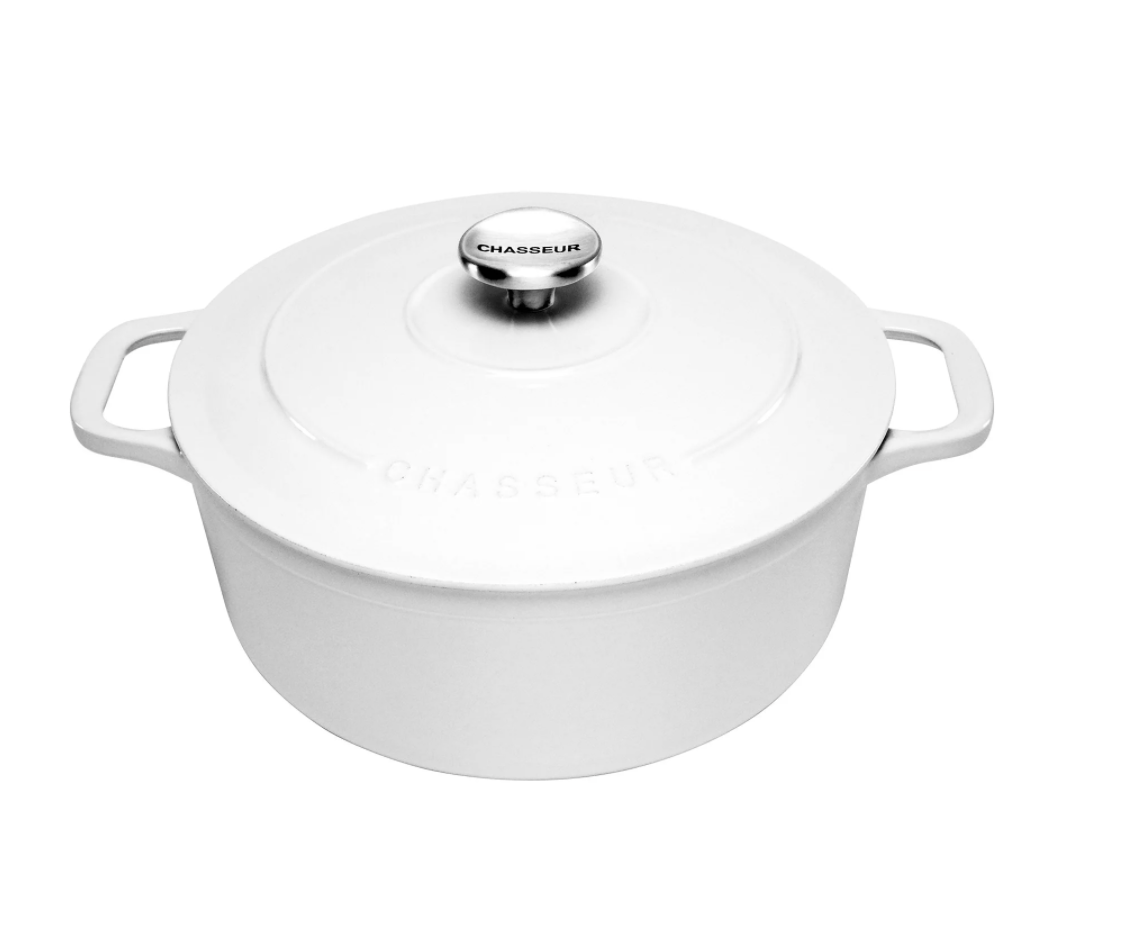 Chasseur Round French Oven 28cm - 6.1L Brilliant White