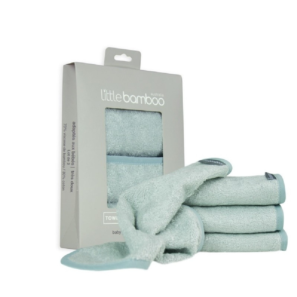 Little Bamboo Towel Wash Cloth Whisper 3 Pack.