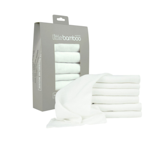 Muslin Washers 6Pk Natural