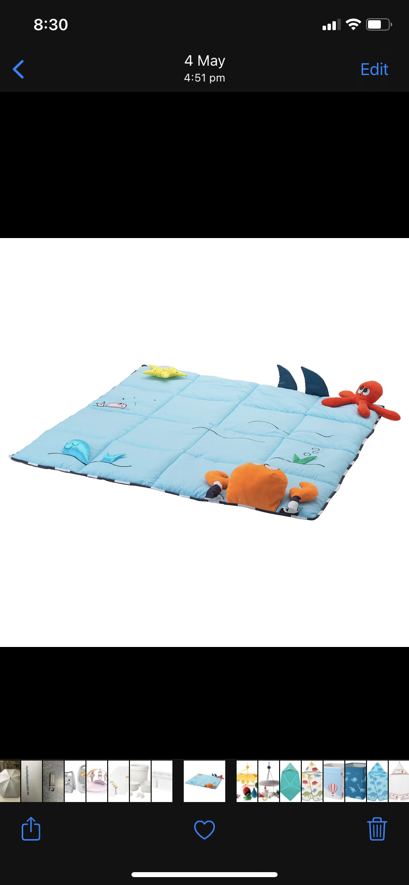 Tummy time mat