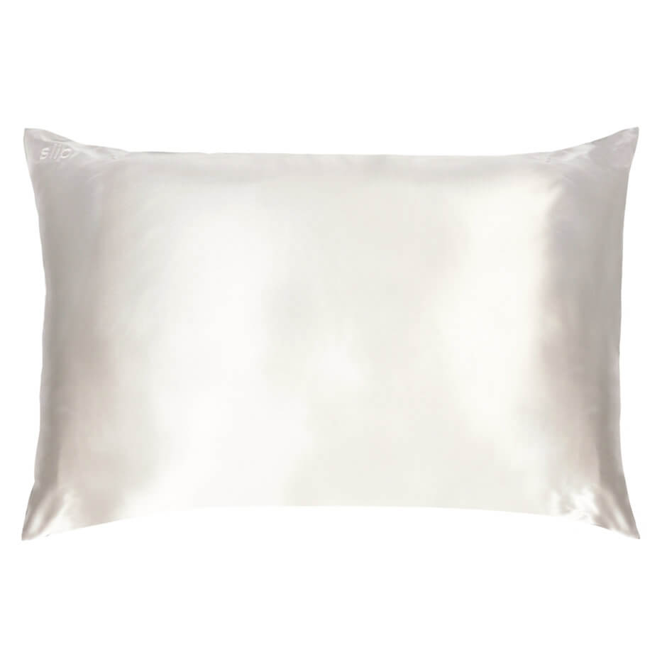 White silk pillow cases