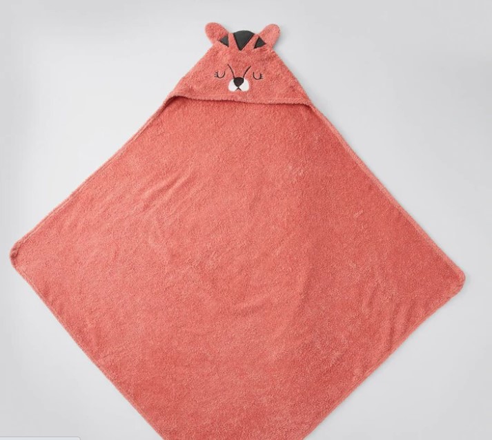 Organic hooded bath towel