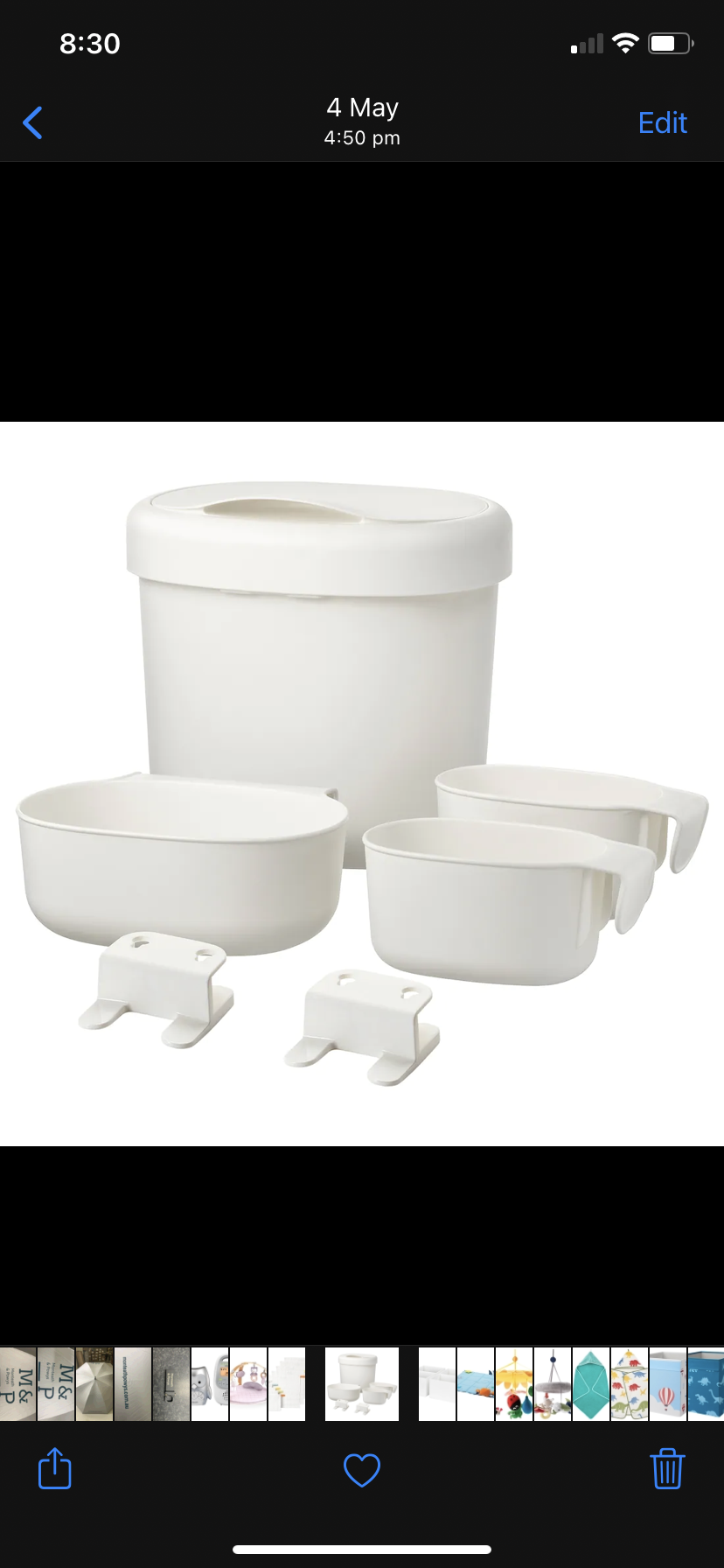 Change table organisers